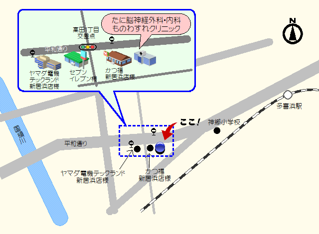 当院の周辺地図です